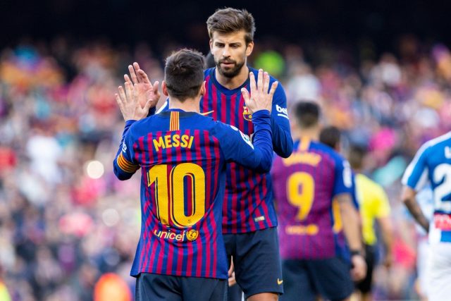 Gérard Piqué et Lionel Messi.1080